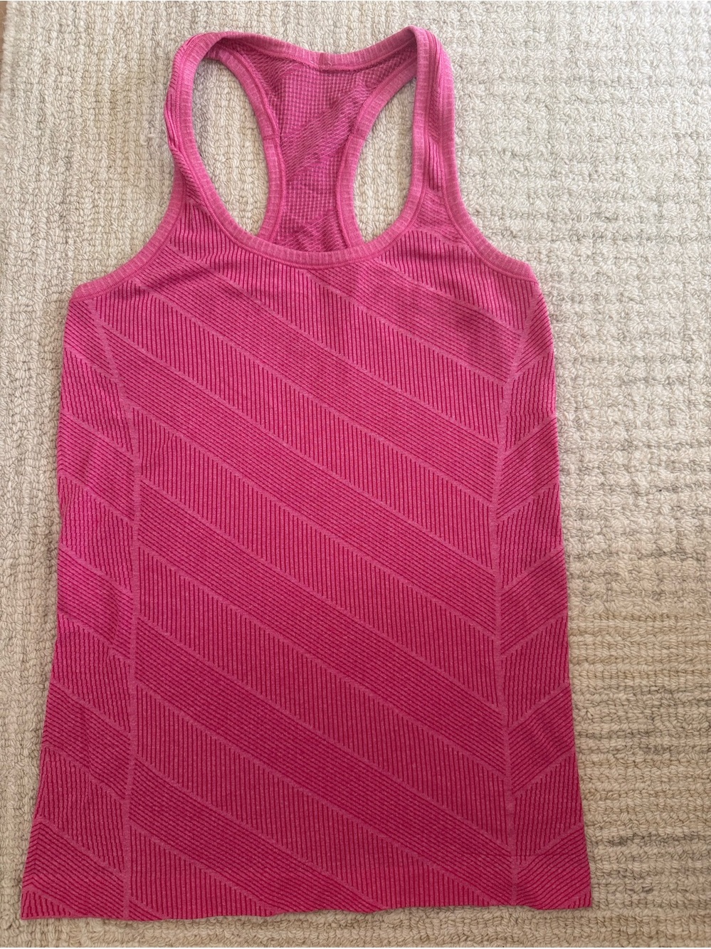 Lululemon Pink Racerback Knit Tank Top - Women's